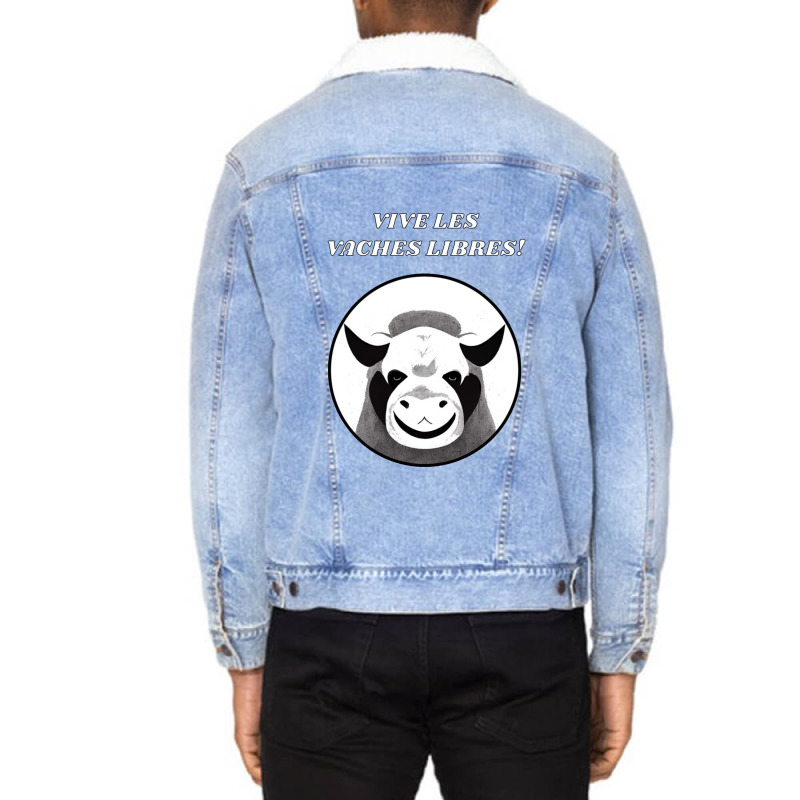 Livestock Farm Animal Unisex Sherpa-Lined Denim Jacket by risacha | Artistshot