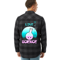 Love Science Kawaii Cute Chemistry Flask Japanese Aesthetic Vintage Flannel Shirt | Artistshot