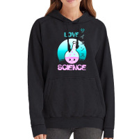 Love Science Kawaii Cute Chemistry Flask Japanese Aesthetic Vintage Vintage Hoodie | Artistshot