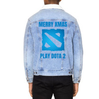 Merry Xmas Dota 2 Unisex Sherpa-lined Denim Jacket | Artistshot