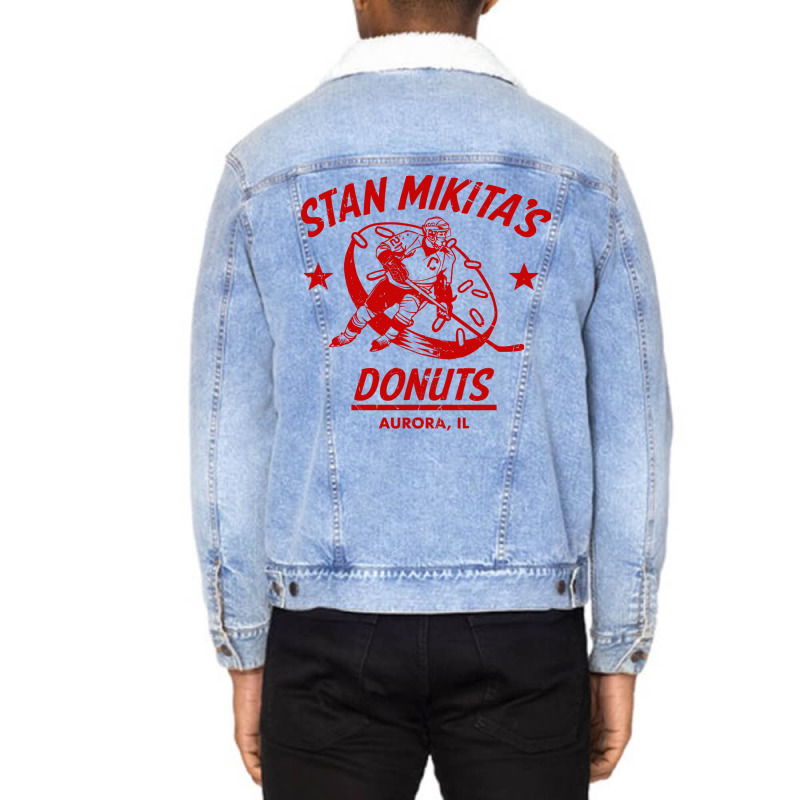 Mikitas Donuts Summer Unisex Sherpa-lined Denim Jacket | Artistshot