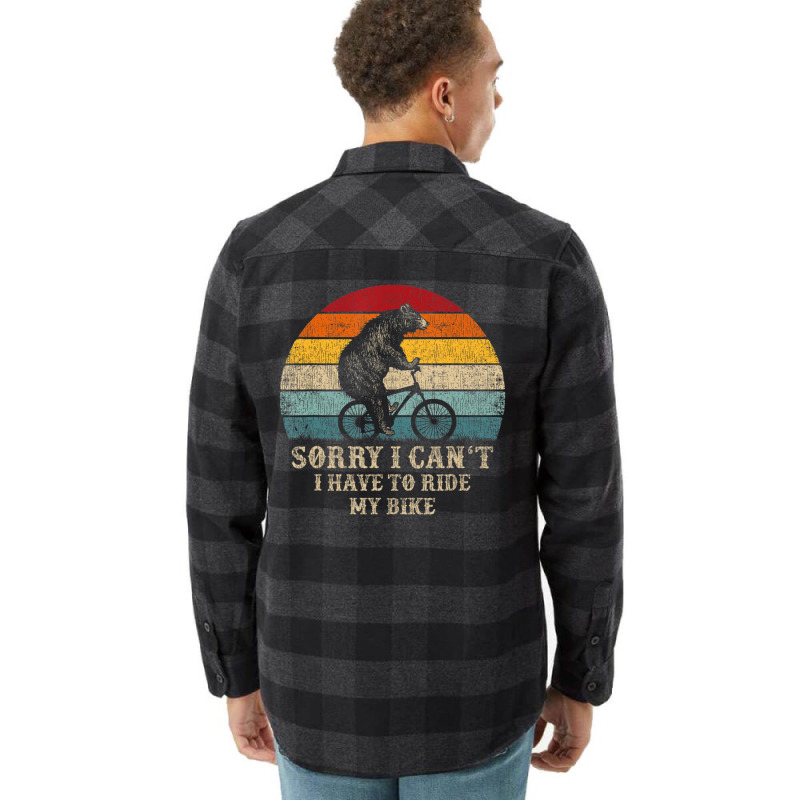 Limited Edition Retro Biking For Cyclist Bicycle Cycling 70s Sun Flannel Shirt | Artistshot