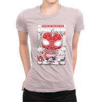 Spider Punk Pop Art Stars Ladies Fitted T-shirt | Artistshot