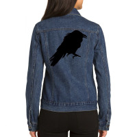 Day Gift Eat Crow Halloween Makeup Sleep Gifts Music Fans Ladies Denim Jacket | Artistshot