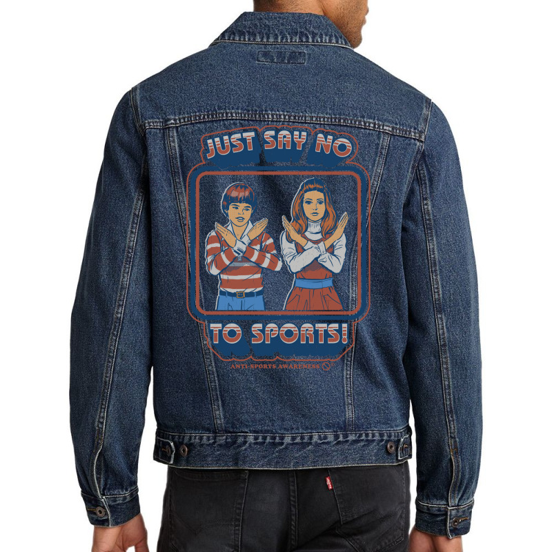 Say No To Sports 70s Men Denim Jacket by ngeaadaniy7 | Artistshot