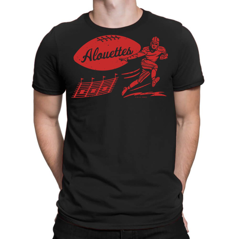 Vintage Football Montreal Alouettes Red Alouettes Wordmark T-shirt | Artistshot