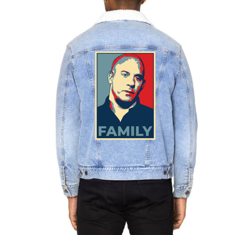 Dom Family Meme Girl Unisex Sherpa-lined Denim Jacket | Artistshot