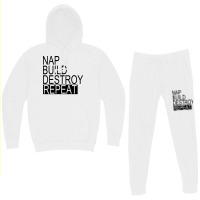 Nap Build Destroy Repeat Nostalgia Hoodie & Jogger Set | Artistshot