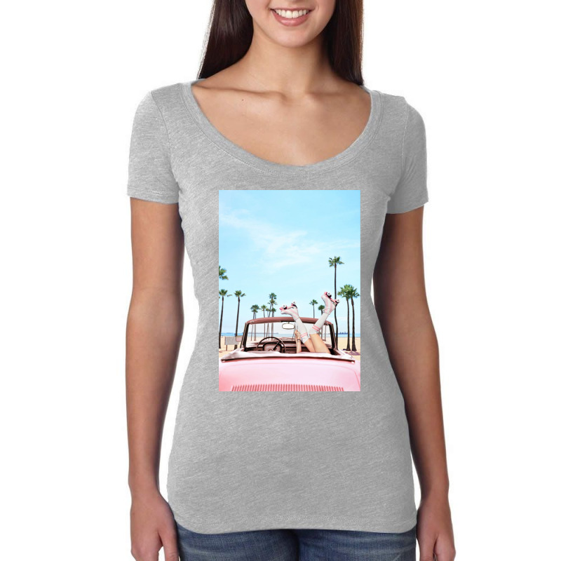 Long Beach Women's Triblend Scoop T-shirt by sarahlenoir | Artistshot