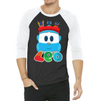 Leo The Truck And Robots Hipster 3/4 Sleeve Shirt | Artistshot