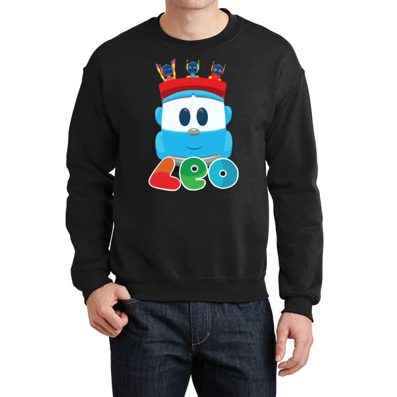 Leo The Truck And Robots Hipster Crewneck Sweatshirt | Artistshot