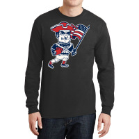 New England Football Mascot Girl Long Sleeve Shirts | Artistshot