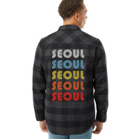 Seoul Trip Destination Gift Retro Flannel Shirt | Artistshot