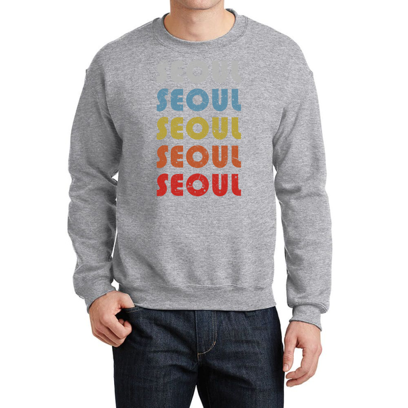 Seoul Trip Destination Gift Retro Crewneck Sweatshirt | Artistshot