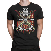 22 Every Day Veteran Lives Matter Usa American Flag T-shirt | Artistshot