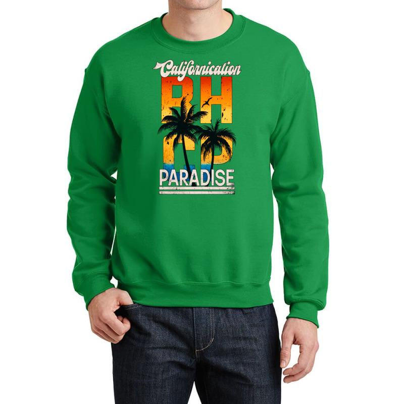 Paradise California Retro Art Funny Crewneck Sweatshirt by almsrikamel6 | Artistshot