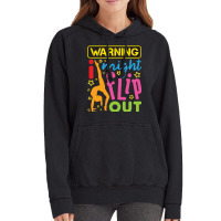 Gymnastics  Warning I Might Flip Out Vintage Hoodie | Artistshot