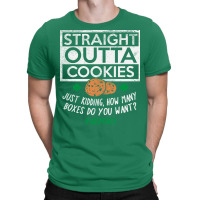 Straight Outta Cookies Blue T-shirt | Artistshot