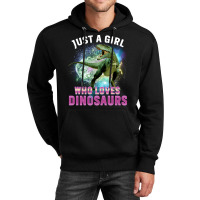 Dinosaurs Lover Just A Girl Who Loves Dinosaurs Cute Stars Unisex Hoodie | Artistshot