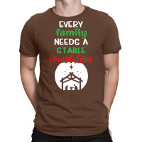 Every Family Needs A Stable Foundation Religious Christmas Hippie T-shirt | Artistshot