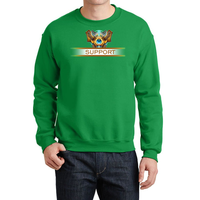 Support Badge Crewneck Sweatshirt by omonovwomgm | Artistshot