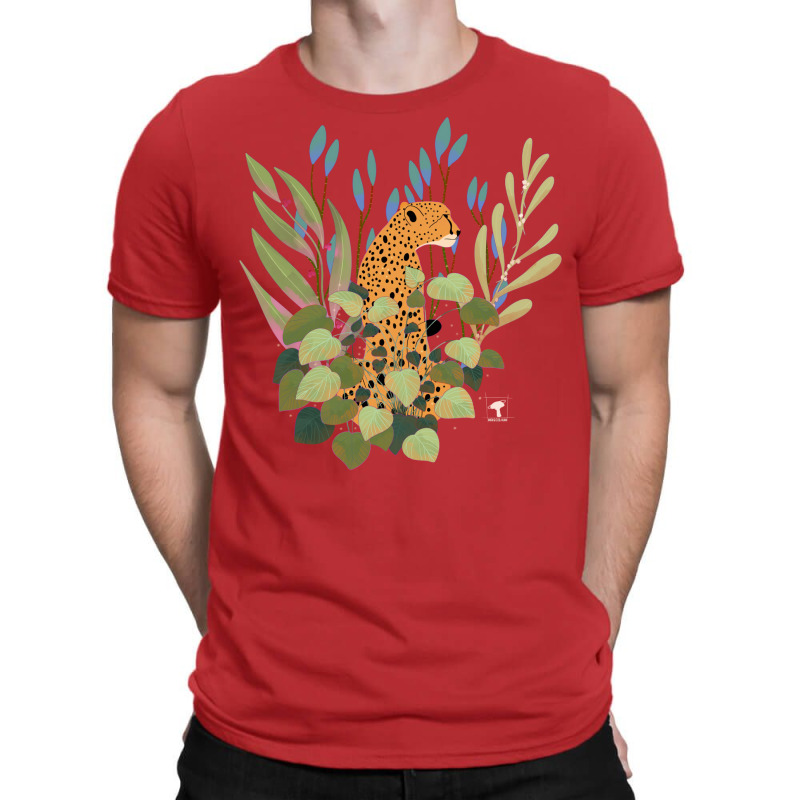 Theres A Cheetah In My Plants Red T-shirt | Artistshot