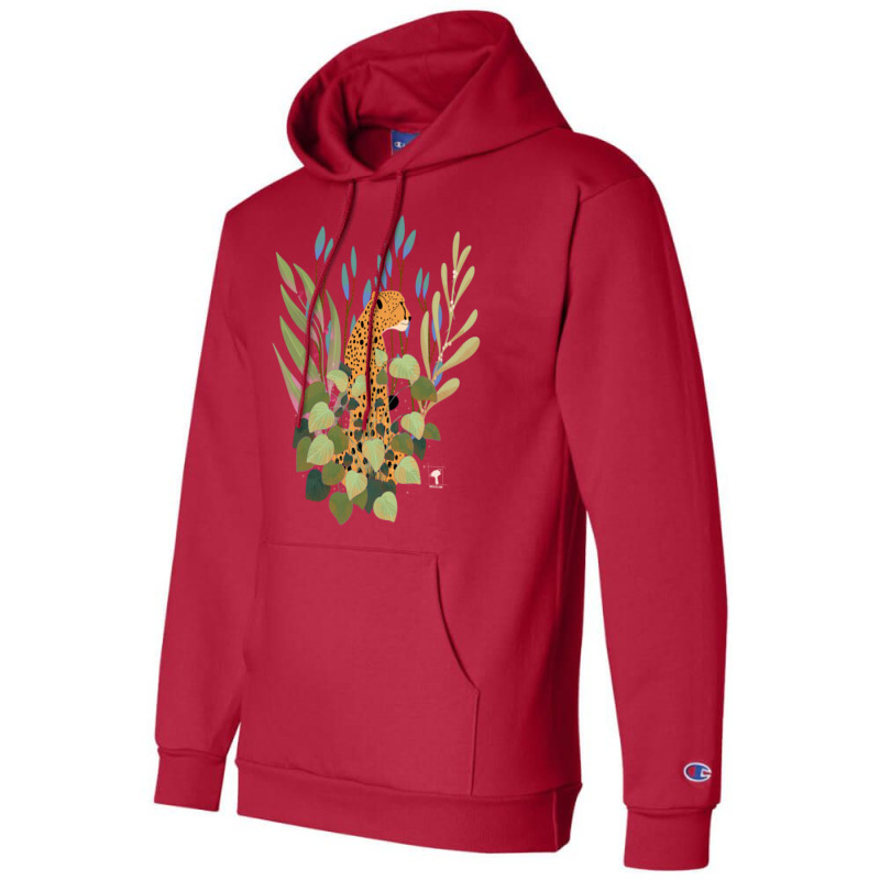 Theres A Cheetah In My Plants Red Champion Hoodie | Artistshot