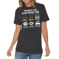 Things I Do In My Spare Time Tractor Nature Vintage T-shirt | Artistshot