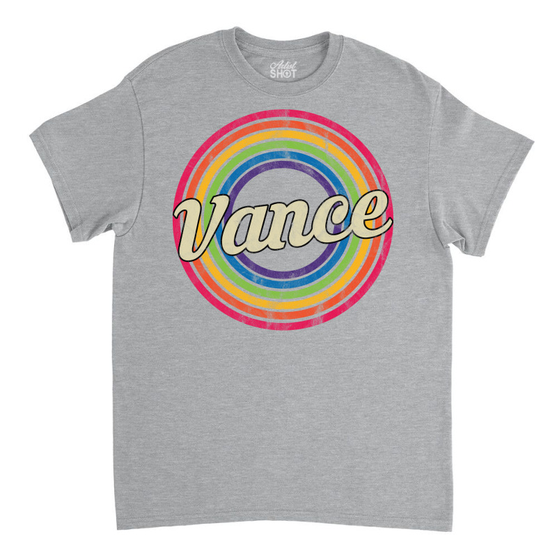 Vance Retro Rainbow Fadedstyle Classic T-shirt by kejaboant | Artistshot