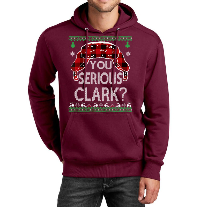 You Serious Clark Ugly Christmas Sweater Boy Unisex Hoodie | Artistshot