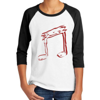 Music Note Youth 3/4 Sleeve | Artistshot