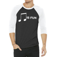 Music Is Fun 3/4 Sleeve Shirt | Artistshot