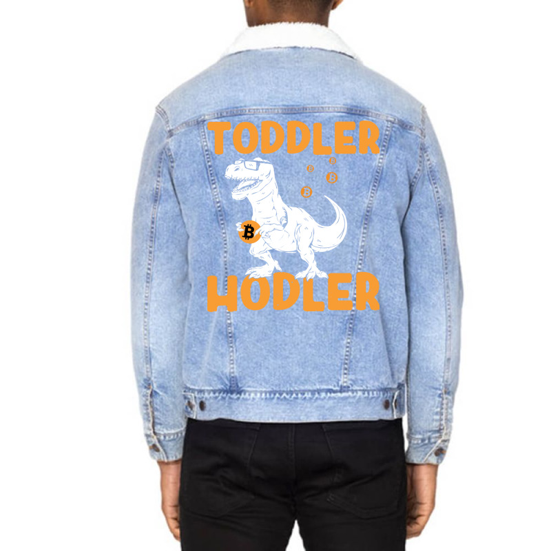 Toddler Hodler Humor Unisex Sherpa-lined Denim Jacket | Artistshot