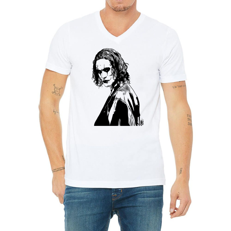 The Crow (brandon Lee) V-Neck Tee by omonovwomgm | Artistshot