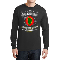 24th Infantry Division Veteran - Sons Of America Long Sleeve Shirts | Artistshot