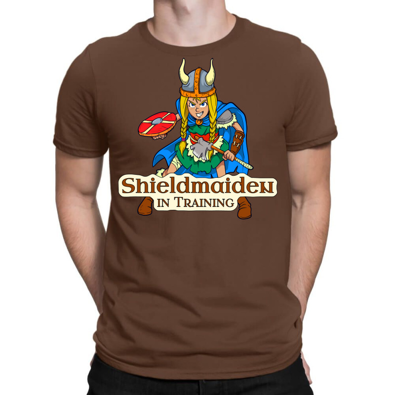 Viking Warrior Girl Shieldmaiden In Training T-Shirt by kejaboant | Artistshot