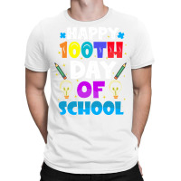 100 Days Of School Red 70s T-shirt | Artistshot