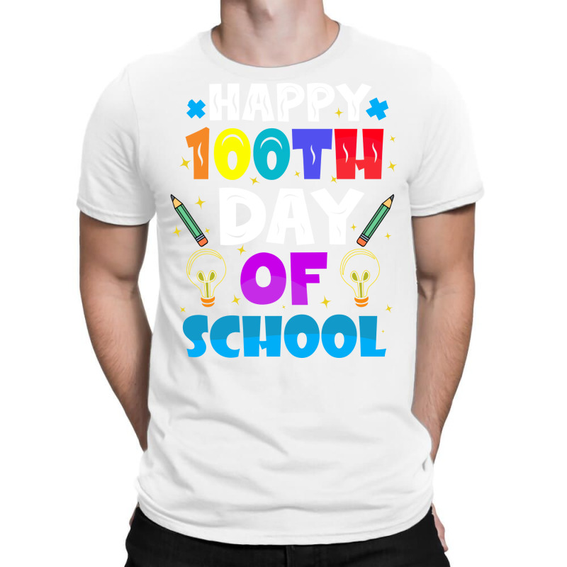 100 Days Of School Red 70s T-Shirt by jhanasuttal | Artistshot