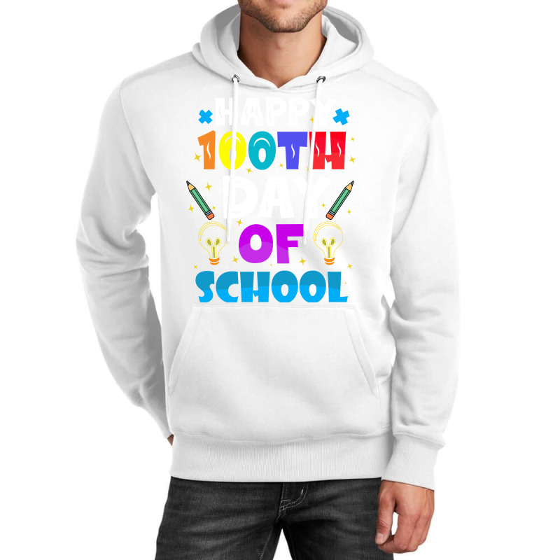 100 Days Of School Red 70s Unisex Hoodie by jhanasuttal | Artistshot