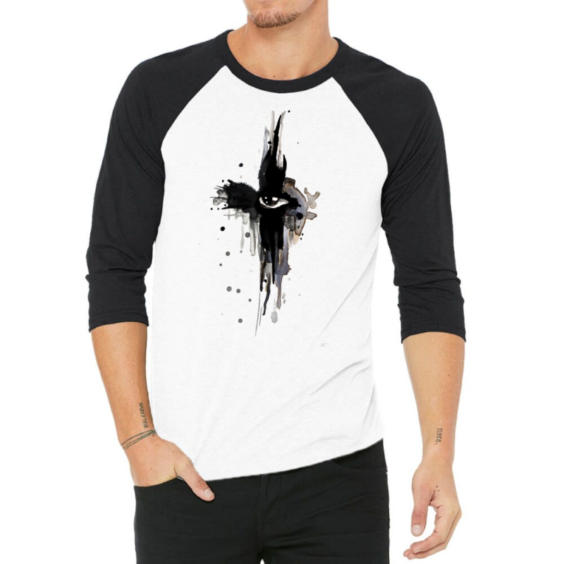 The Crow   Crow Eye 3/4 Sleeve Shirt by omonovwomgm | Artistshot