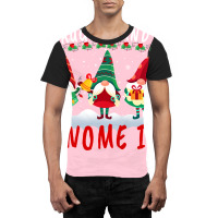 Naughty And I Gnome It Cute Gnomes Christmas Girl Graphic T-shirt | Artistshot