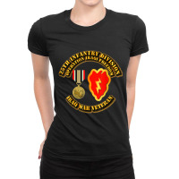 25th Infantry Division  Iraq War Veteran Ladies Fitted T-shirt | Artistshot