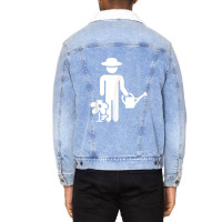 Gardener Watering Can Unisex Sherpa-lined Denim Jacket | Artistshot