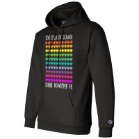 100 Day Of School Still Loving It Colorful Hearts Humor Champion Hoodie | Artistshot