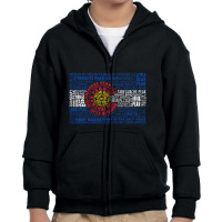 Hot Trend Colorado Fourteeners State Flag 14er Youth Zipper Hoodie | Artistshot