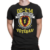 25th Infantry Division Patch Tropic Lightning Dd-214 Veteran T-shirt | Artistshot