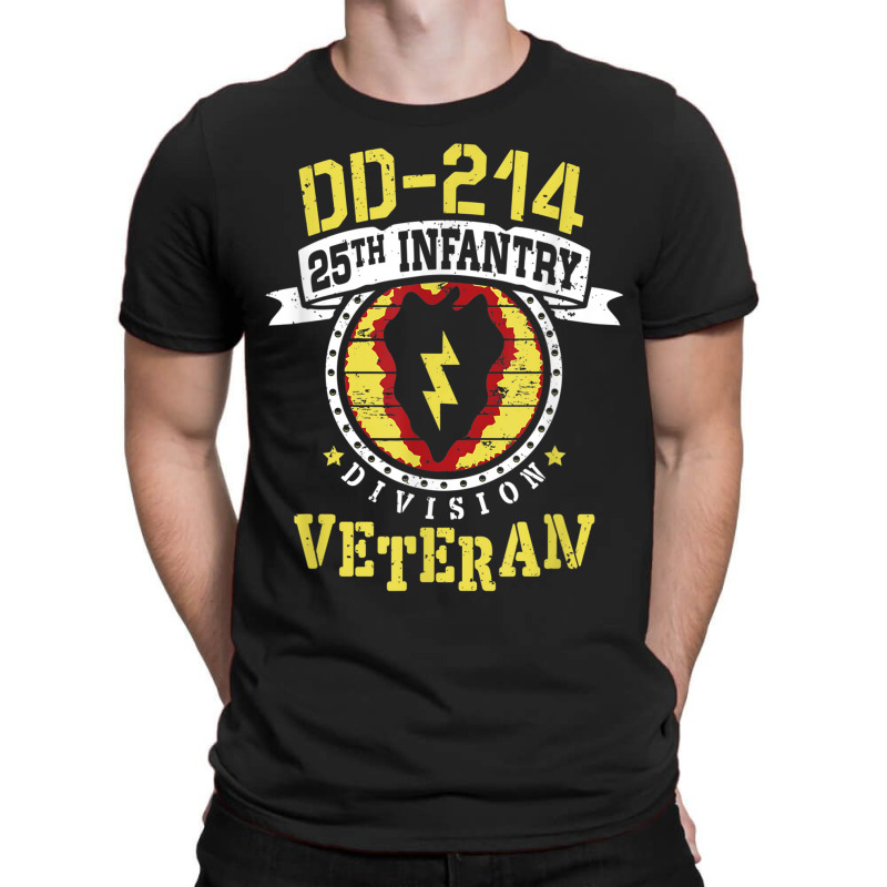 25th Infantry Division Patch Tropic Lightning Dd-214 Veteran T-Shirt by ALFREDMCGOWAN | Artistshot