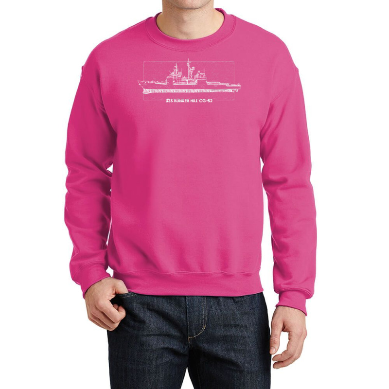 Uss Bunker Hill Cg52 Humor Crewneck Sweatshirt by kkeyooyimmie | Artistshot