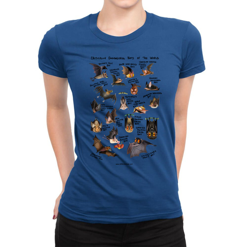 Critically Endangered Bats Of The World Ladies Fitted T-Shirt by gagelaajaahhw | Artistshot