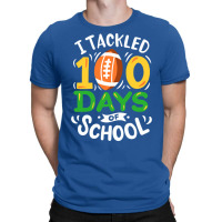 100 Days Of School Football Tumblr T-shirt | Artistshot